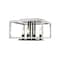 Z-Lite Quadra 4 Light Flush Mount, Chrome + Black 456F-CH-BK - alternate 1